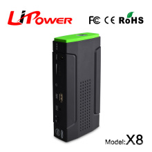 hot sale 2015 portable car jump starter multifunction power bank 13600mA with 12v/16v/19v dc output